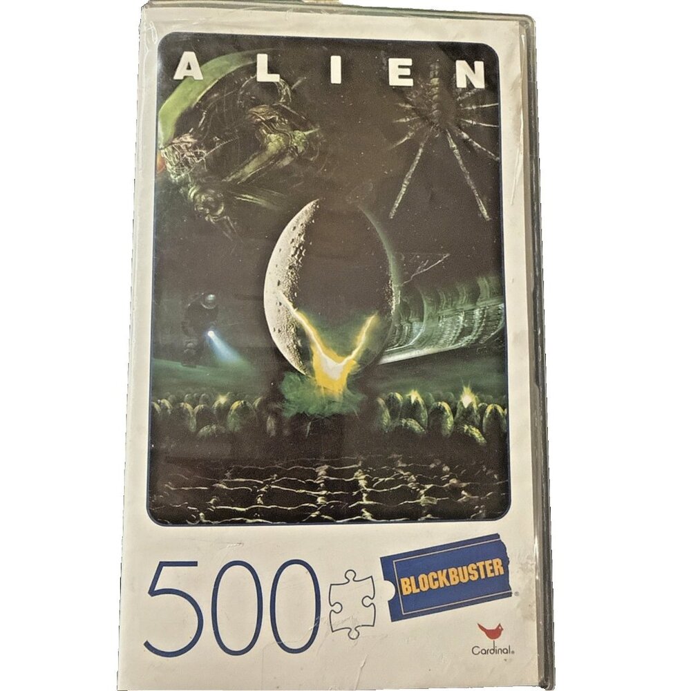 ALIEN Blockbuster Video 500 Piece Movie Poster Puzzle Cardinal New Sealed 2020
